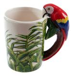 Papagei Tasse Ara, 3-D Henkel