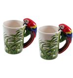 Papagei Tassen Ara, 2-er Set