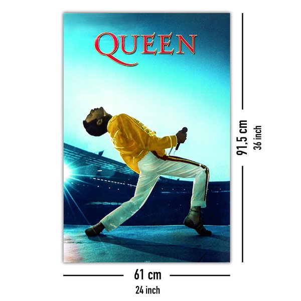 Queen live at Wembley Poster