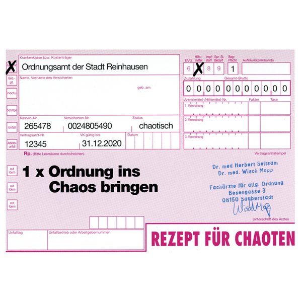 Rezept für Chaoten