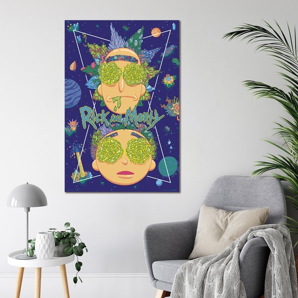 Rick and Morty Poster High In