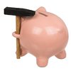 Spardose Schwein mit Hammer