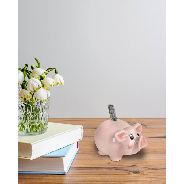 Sparschwein Piggy glasiert M
