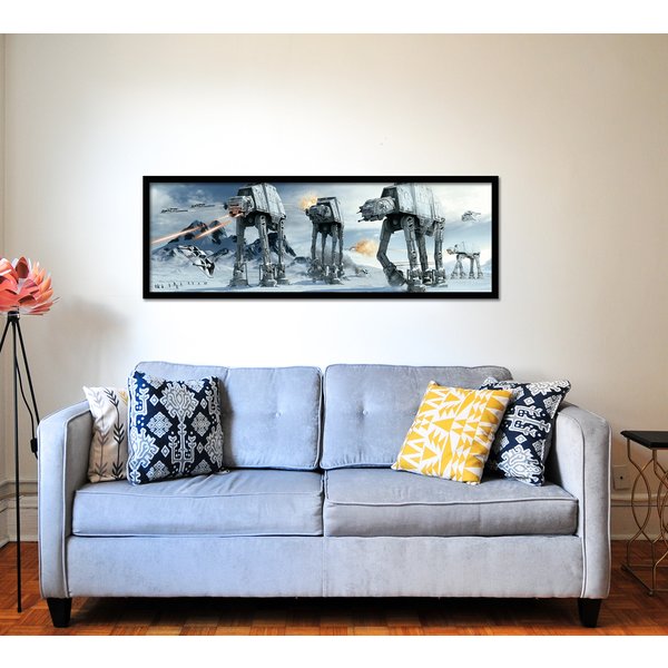 Star Wars Poster AT-AT Fight