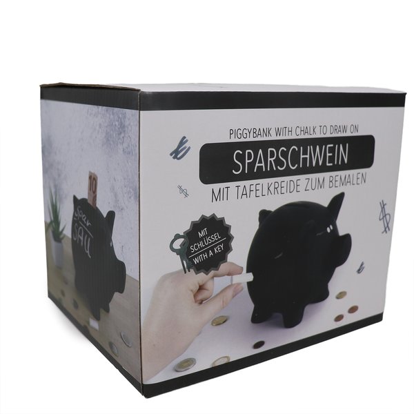 Sparschwein "Tafel" mit Kreide