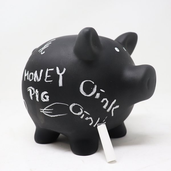 Sparschwein "Tafel" mit Kreide