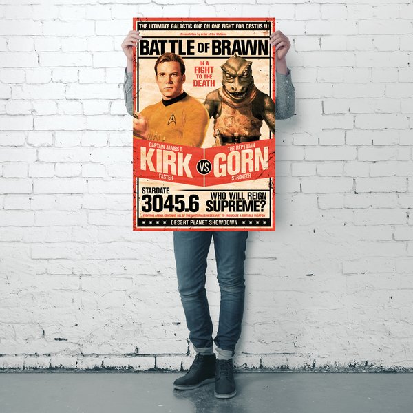 Star Trek Poster Kirk vs