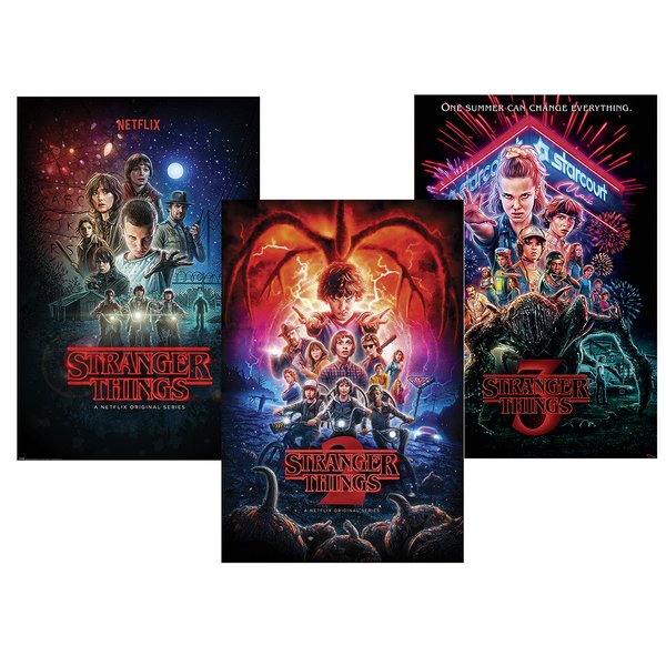 Stranger Things Poster 3er-Set