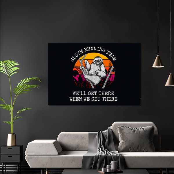Sloth Running Team Poster