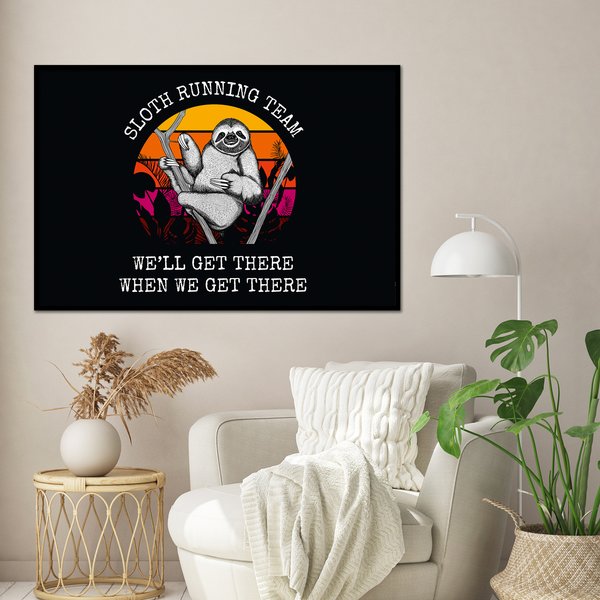 Sloth Running Team Poster