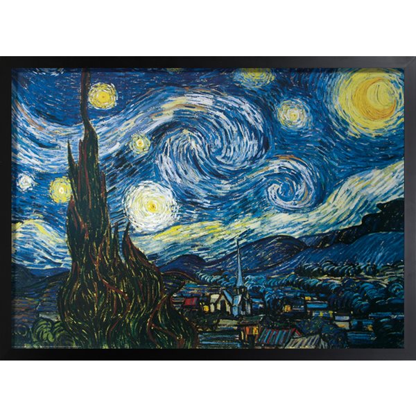 Starry Night Poster gerahmt