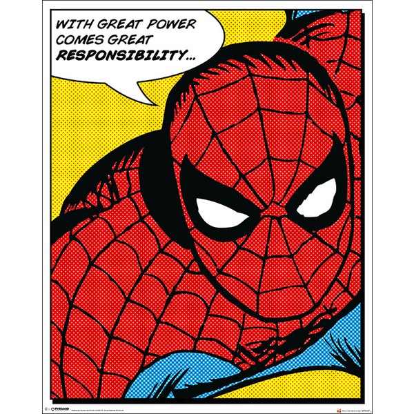 Spider Man Kunstdruck Quote