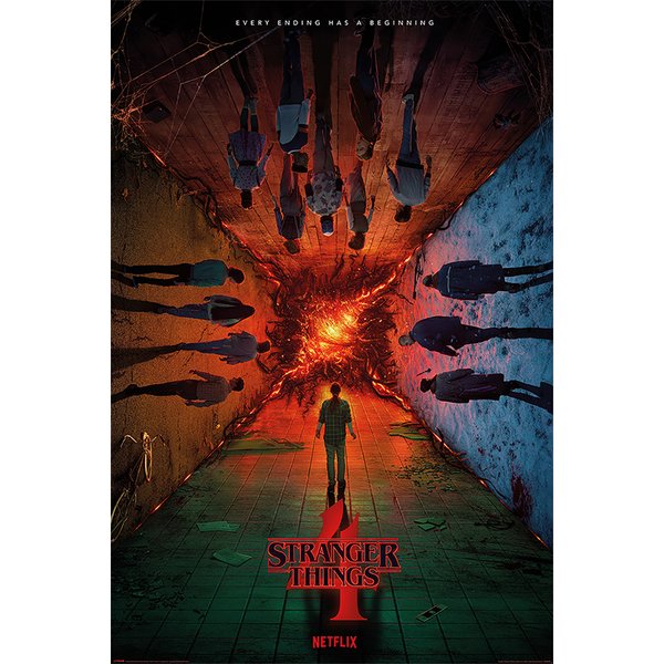 Stranger Things Poster 4er-Set