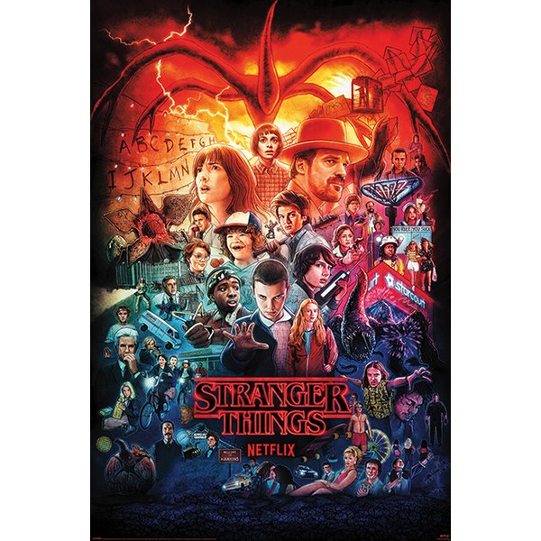 Stranger Things Poster 4er-Set