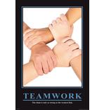 Teamwork Barney Stinson Poster
