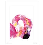 Tropical Flamingo Kunstdruck