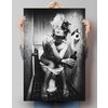 Girl Sits In A Toilet Poster