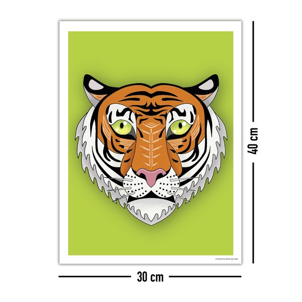 Asiatischer Tiger Kunstdruck