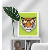 Asiatischer Tiger Kunstdruck