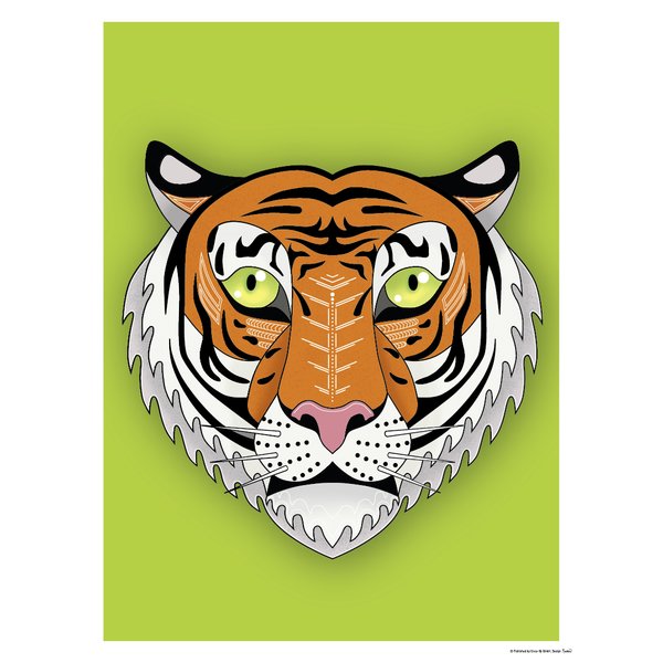 Asiatischer Tiger Kunstdruck