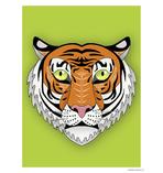 Asiatischer Tiger Kunstdruck
