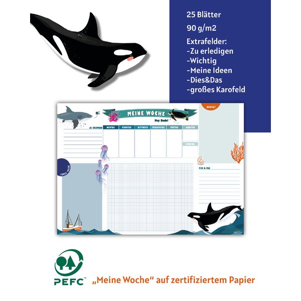 Unterwasserwelt Schreibtisch-