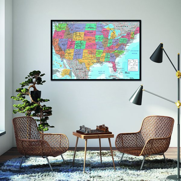 USA Landkarte Poster