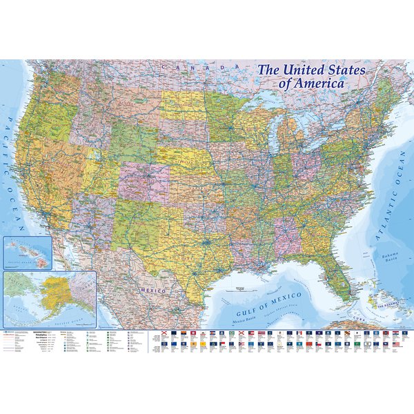 USA Karte Puzzle 2000 Teile