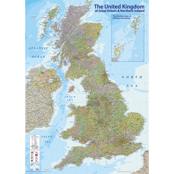 UK Karte Puzzle 2000 Teile
