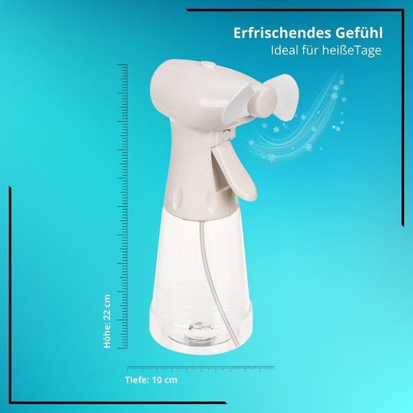 Ventilator mit Sprühflasche