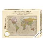 Vintage Weltkarte Puzzle