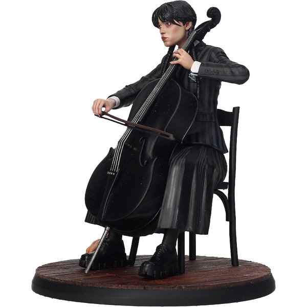 Wednesday Figur mit Cello