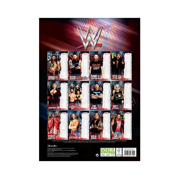 WWE Men Kalender 2025