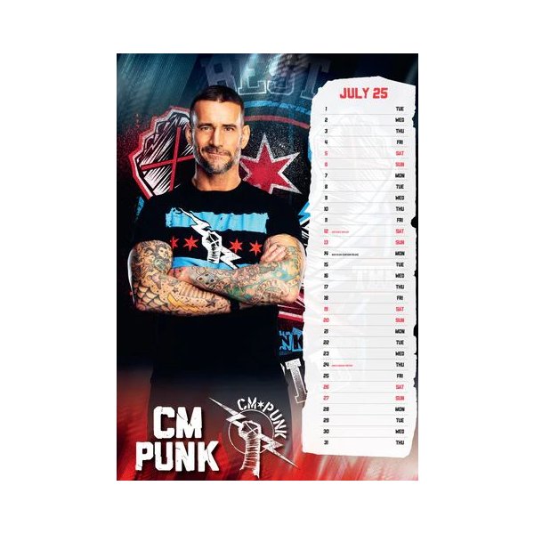 WWE Men Kalender 2025