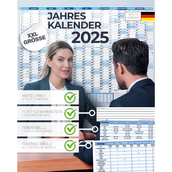 Wandkalender XXL Poster 2025