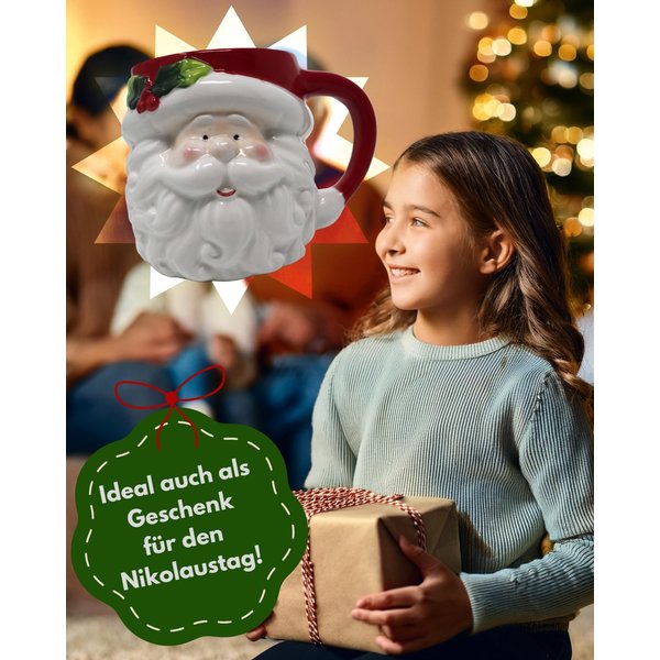 Weihnachtsmann Tasse 3D