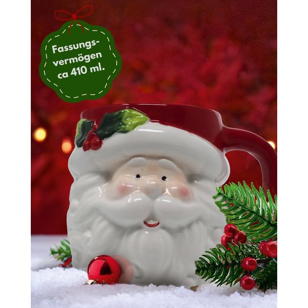 Weihnachtsmann Tasse 3D