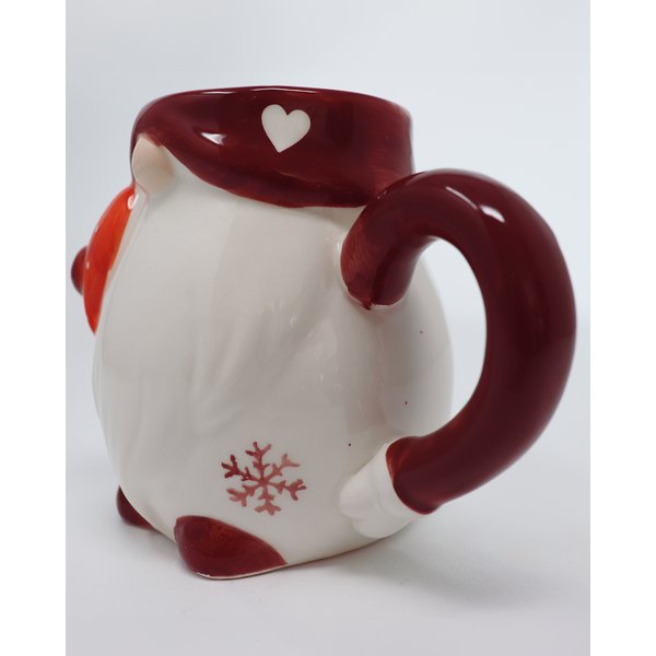 Wichtel Tasse 3D Rot Weiß