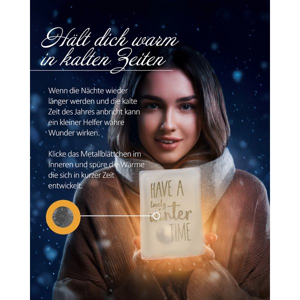 Winterzeit Taschenw&auml;rmer 4er