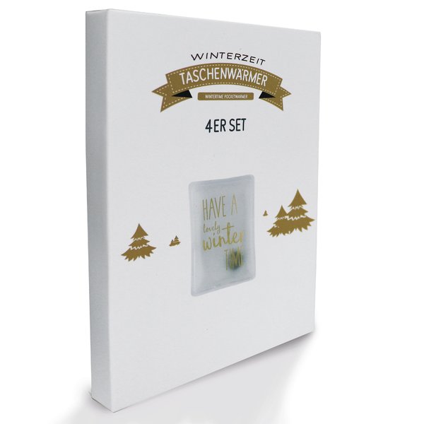 Winterzeit Taschenw&auml;rmer 4er