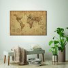 Weltkarte Poster Retro-Look