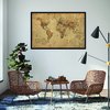 Weltkarte Poster Retro-Look