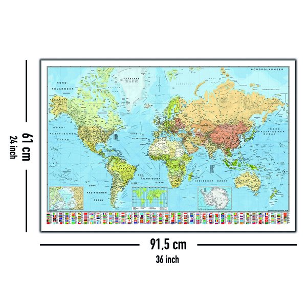Weltkarte Poster Die Welt