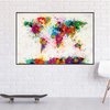 World Map Paint Drop Poster