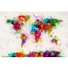 World Map Paint Drop Poster