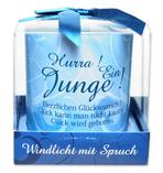 Windlicht Hurra! Ein Junge