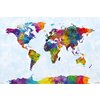Watercolor World Map Poster