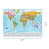 Weltkarte XXL Poster Flaggen