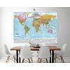 Weltkarte XXL Poster Flaggen
