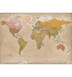 Weltkarte XXL Poster Vintage